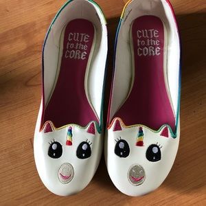 Never worn Cute to the Core Unicorn Flats